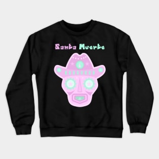 Santa Muerte / pink_green Crewneck Sweatshirt